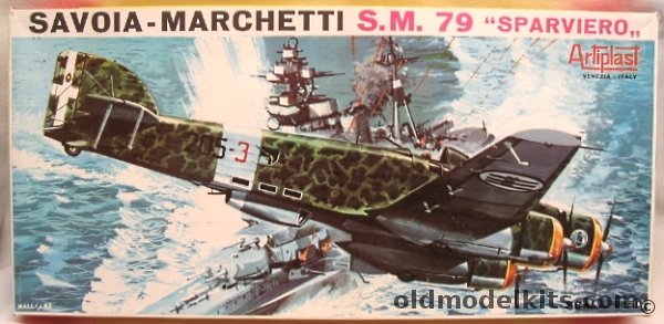 Artiplast 1/50 Savoia-Marchetti SM-79 Sparviero plastic model kit